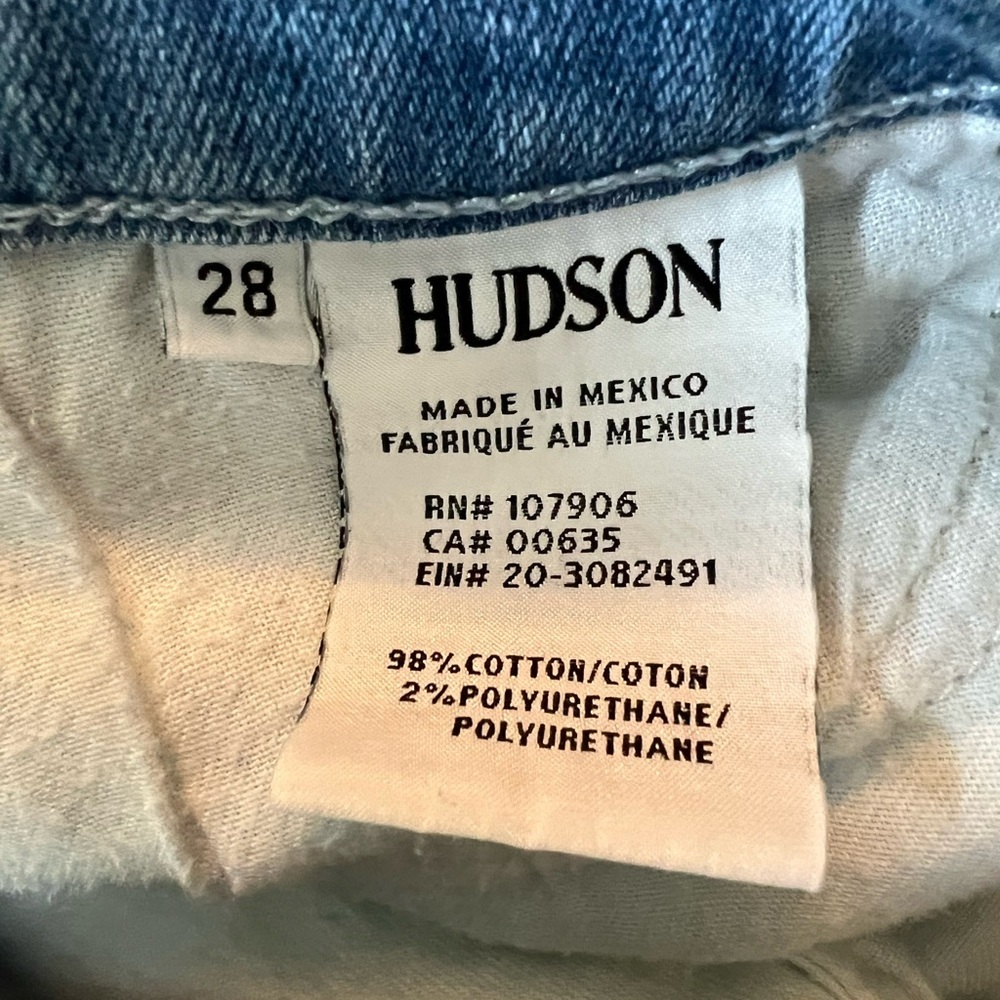 Hudson‎ Nico Midrise Diatressed Super Skinny Jeans in size 28 - Picture 4 of 9